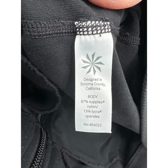Athleta Black Athletic zip front jacket Size Medium - Picture 4 of 4
